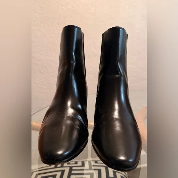 J. Crew Black Leather Piper Ankle Booties - Picture 3 of 9